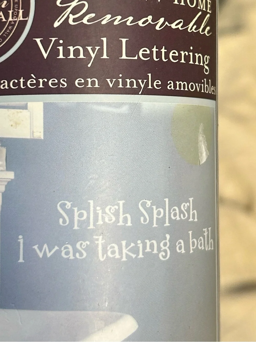Free w bundle Decal's Vinyl ART Lettering SPLISH SPLASH I WAS TAKING A Bath